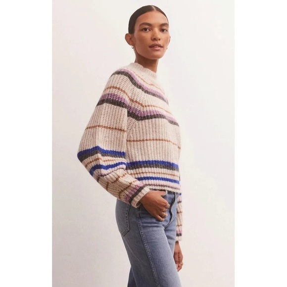 Z Supply Desmond Stripe Sweater- - Picture 7 of 16